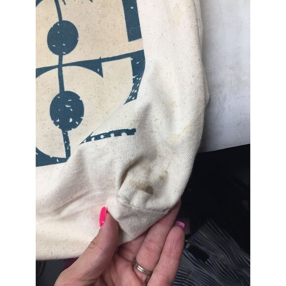 Large White Del Sol Color change Tote Bag with Palm Trees on it - Picture 9 of 12